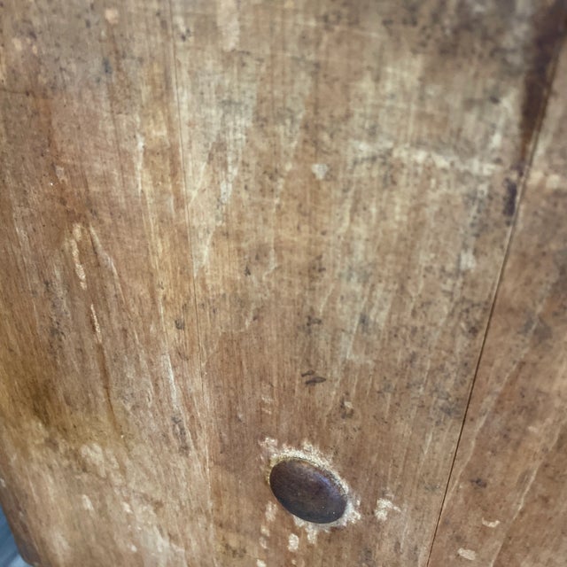 Antique Pedestal Base Butcher Block For Sale - Image 4 of 12