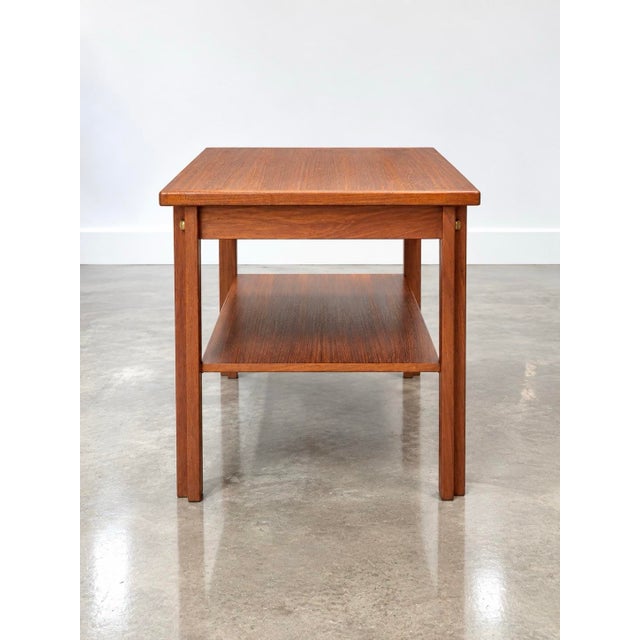 Brande Møbelfabrik Møbelfabrikken Toften Danish Teak MCM Side Table Møbelfabrikken Toften Teak Side Table, Made in Denmark For Sale - Image 4 of 6