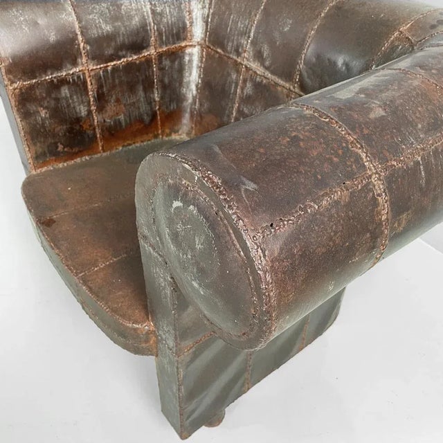 Italian Modern Iron Chair by Anacleto Spazzapan, 1990s For Sale - Image 9 of 18