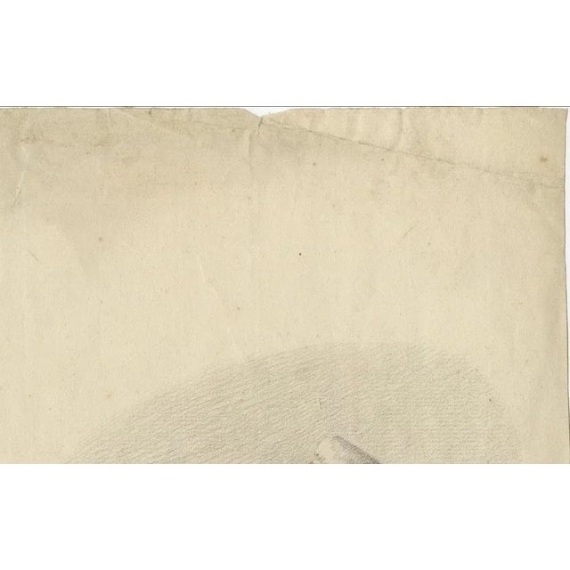 G. Verburgh, Children Around a Cradle, 1800, Chalk on Paper For Sale - Image 4 of 12