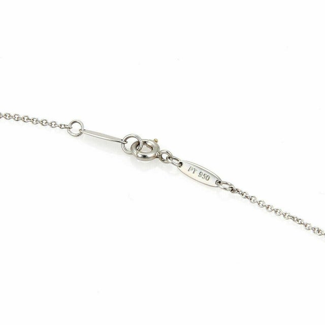 Tiffany and Co. Mid 20th Century Tiffany & Co. Peretti Platinum Rock Crystal Tear Drop Pendant Necklace For Sale - Image 4 of 5