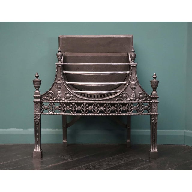 Late 19th Century Antique Wrought and Cast Fire Grate, 1890 For Sale - Image 5 of 5