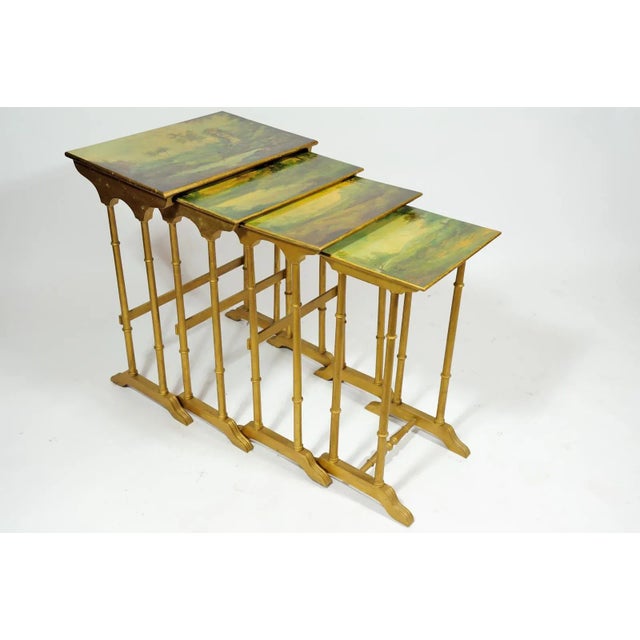Vintage French Poplar Nesting Tables, 1920s, Set of 3 For Sale - Image 6 of 6