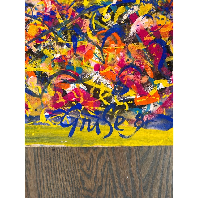 Hendrik Grise Large Double-Sided Abstract Expressionist Original Signed For Sale In Denver - Image 6 of 6