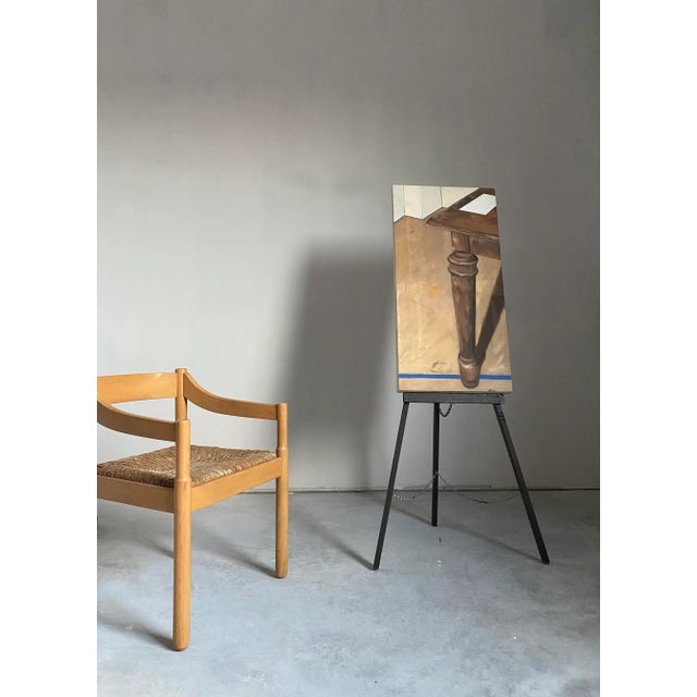 Georges Braque Surrealist Painting of Furniture With Yves Klein Blue For Sale - Image 4 of 13