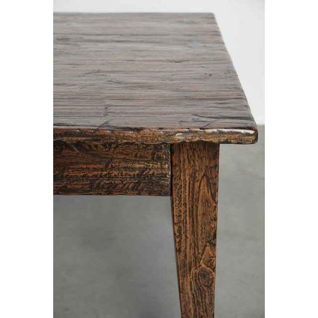 Large Farmhouse Dining Table in Atmospheric Elm For Sale - Image 9 of 13