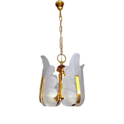 German Leaf Chandelier in Murano Glass by Carl Fagerlund, 1970 For Sale