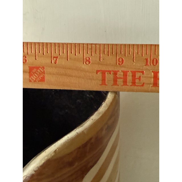 Wood Vintage Strata Vase 17” Tall Made in Philippines For Sale - Image 7 of 8