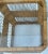 1970’s Woven Wicker Natural RattanTable With Glass Top For Sale - Image 4 of 12