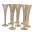 Champagne Flutes Hollow Stem Blown Glass Romanian - Set of 8 For Sale