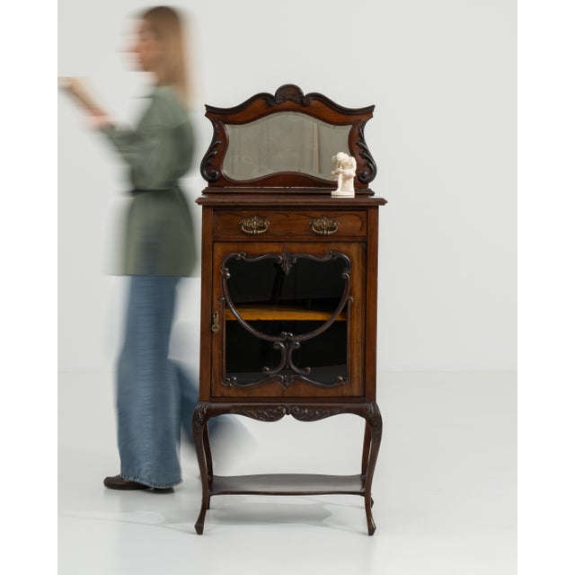 19th Century Victorian Slimline Cabinet For Sale - Image 11 of 13