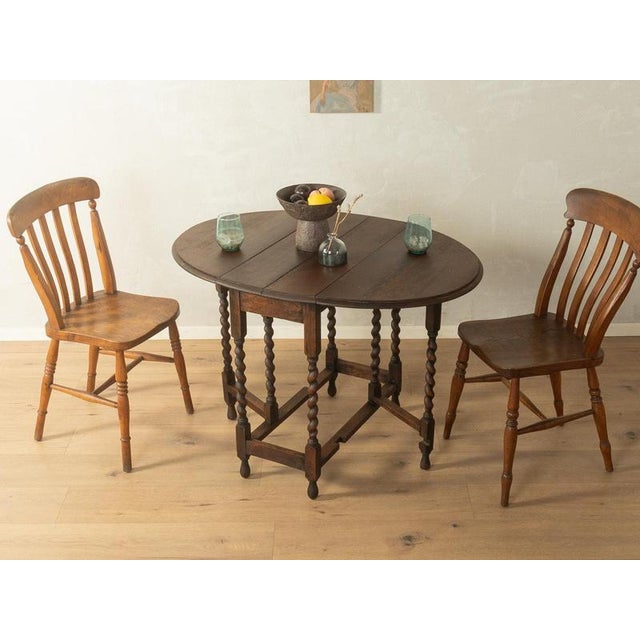 Vintage German Gateleg Table, 1920s For Sale - Image 17 of 17