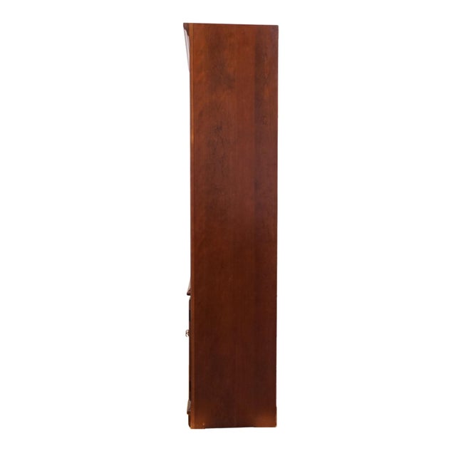 Wood Thomasville Furniture Winston Court Solid Cherry Traditional Style 32" Lighted Bookcase / Wall Unit 20641-822 For Sale - Image 7 of 10