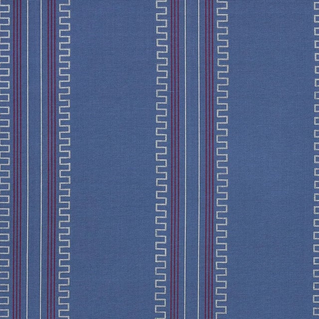 Not Yet Made - Made To Order Sample - Schumacher X Mary McDonald Greco Stripe Fabric in Navy For Sale - Image 5 of 5