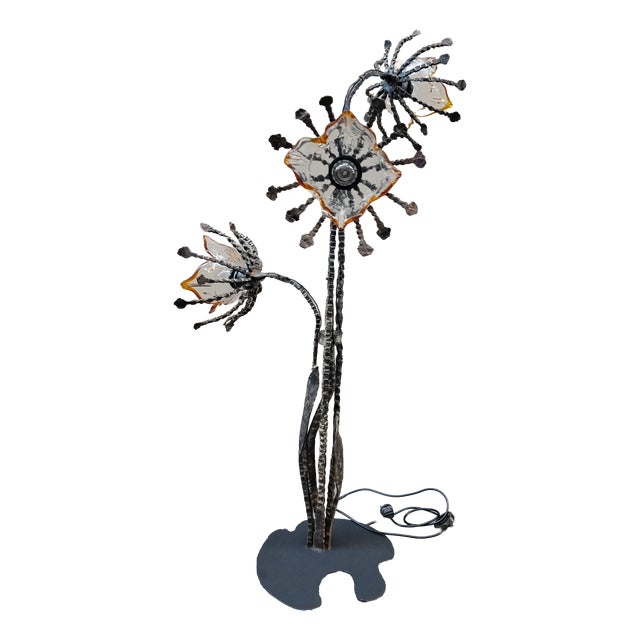 Brutalist Floor Lamp from Mazzega, 1960s For Sale