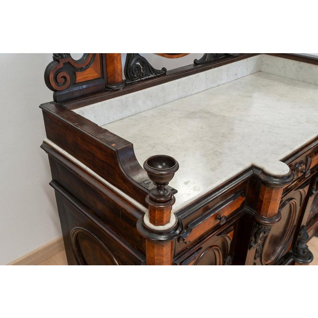 Black Large Romantic Dressing Table, 19th Century For Sale - Image 8 of 17