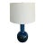 Currey& Company Abstract Modern Blue Glaze Gourd Kelmscott Table Lamp For Sale