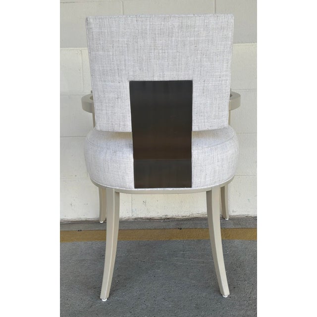 2020s Caracole Modern White Reserved Seating Dining Chairs Set of 6 For Sale - Image 5 of 13