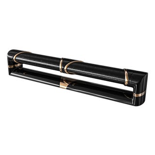 "Magistrale" Bench, Stainless Steel and Bronze Details, Handmade For Sale