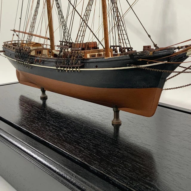 Antique Model of the Brig Volante For Sale - Image 10 of 11