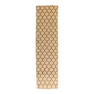Narrow Vintage Zabihi Collection Turkish Runner - 2'4" x 9'3" For Sale
