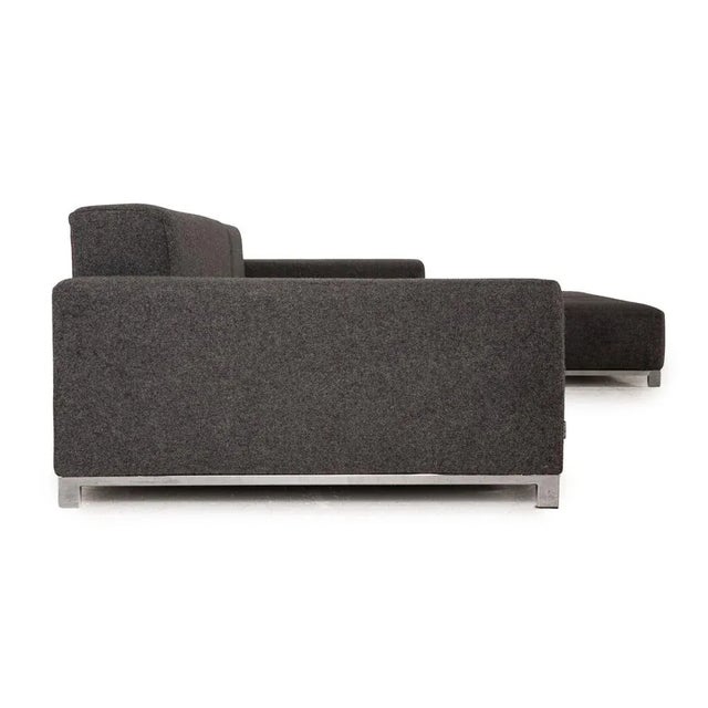 Gray Alfa Corner Sofa in Gray Upholstery from Zanotta For Sale - Image 8 of 11