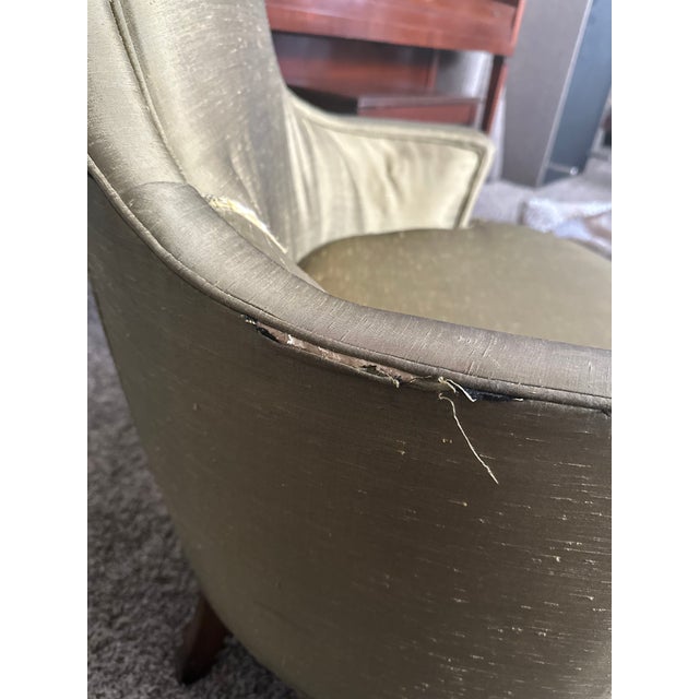 1950s 1950s Hollywood Regency High Back Side Chair For Sale - Image 5 of 8