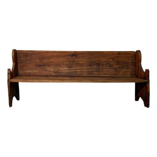 Late 19th Century Rustic Bench in Mountain Larch For Sale