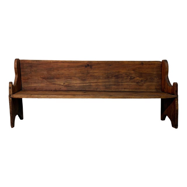 Late 19th Century Rustic Bench in Mountain Larch For Sale