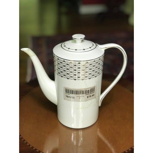 Mikasa Platinum Petals Coffee Pot. Early 21st Century