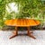 1980s 1980s Restored Danish Modern Solid Teak Pedestal Base Extension Dining Table For Sale - Image 5 of 15