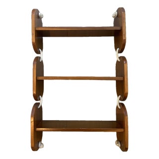 Mid Century Modern Nautical Hanging Shelves For Sale