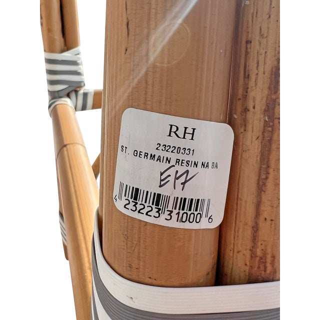 2020s Restoration Hardware St. Germaine Resin Parisian Style Counter or Bar Stools Chairs For Sale - Image 5 of 12