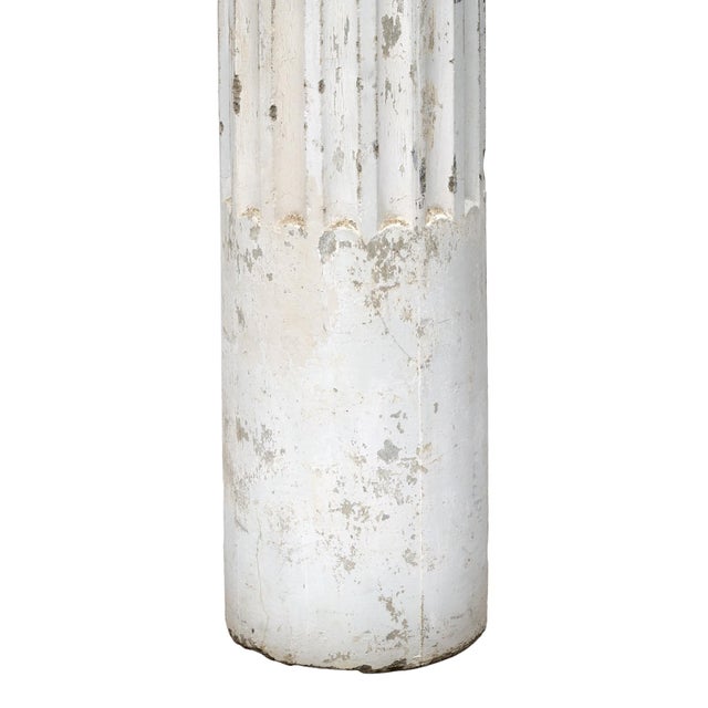 Impressive French Antique Concrete Ionic Column, Circa 1920 For Sale - Image 4 of 9