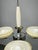 Metal Vintage Art Deco Chrome and Champagne Glass Pendant Light, Czechoslovakia, 1930s For Sale - Image 7 of 11
