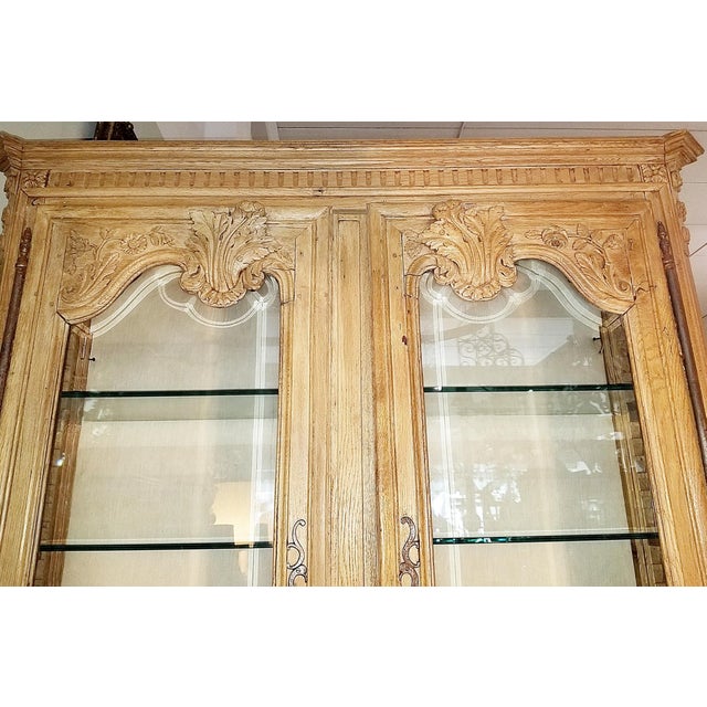 18th C. French Country Louis XVI Vitrine Biblioteque For Sale - Image 4 of 15