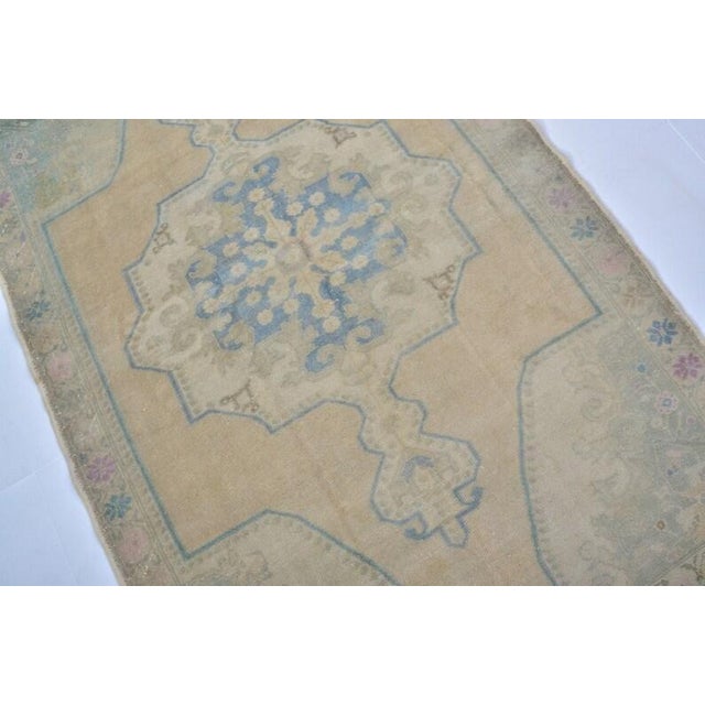 Textile Oushak Handknotted Wool Carpet For Sale - Image 7 of 10