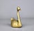 Art Deco Mid 20th Century Art Deco Etched Brass Swan Sculpture For Sale - Image 3 of 5