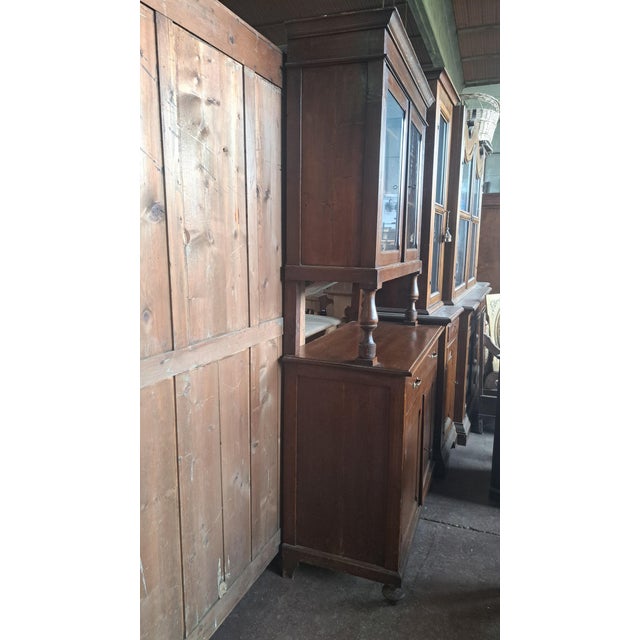 Wood Vintage Tuscan Showcase, 1920s For Sale - Image 7 of 8