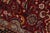 Shabby Chic Floral 1990's Pak-Persian Red/Black Wool Rug - 6'2'' X 9'0'' For Sale In New York - Image 6 of 9