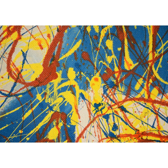 1980s Into the Blue - 1983 Original Oil by Harald Dry Schmidt For Sale - Image 5 of 6