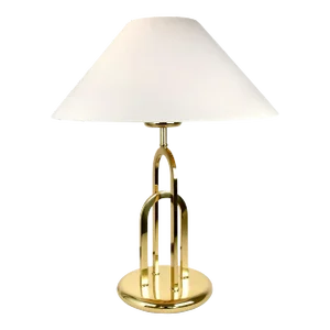 1970s Postmodern Hollywood Regency Brass Table Lamp