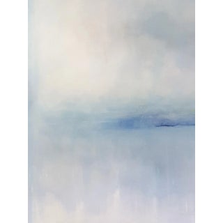 "Oceanfront" Contemporary Coastal Abstract Print by KR Moehr For Sale