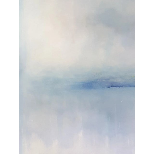 "Oceanfront" Contemporary Coastal Abstract Print by KR Moehr For Sale