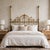 Antique English Victorian Solid Brass Full Size Headboard, Tall Post, 100% Brass, Arched Scrollwork C. 1890s For Sale - Image 13 of 13