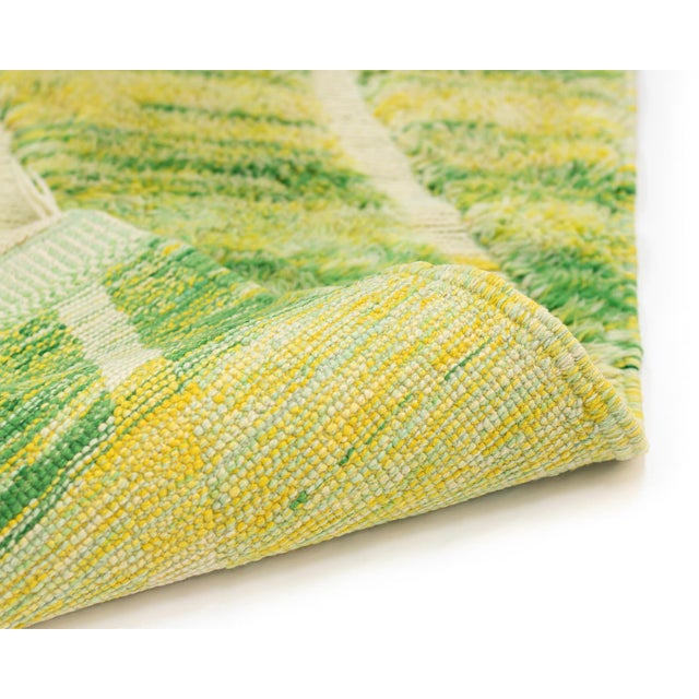 Textile Hand-Knotted Wool Rug by Azele Studio For Sale - Image 7 of 10