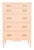 West Michigan Furniture French Provincial Louix XV Style Pink Highboy Dresser | Newly Refinished For Sale