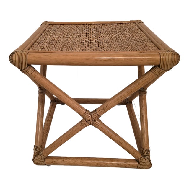 1970s Vintage Mid Century Modern Hollywood Glamour X Table For Sale