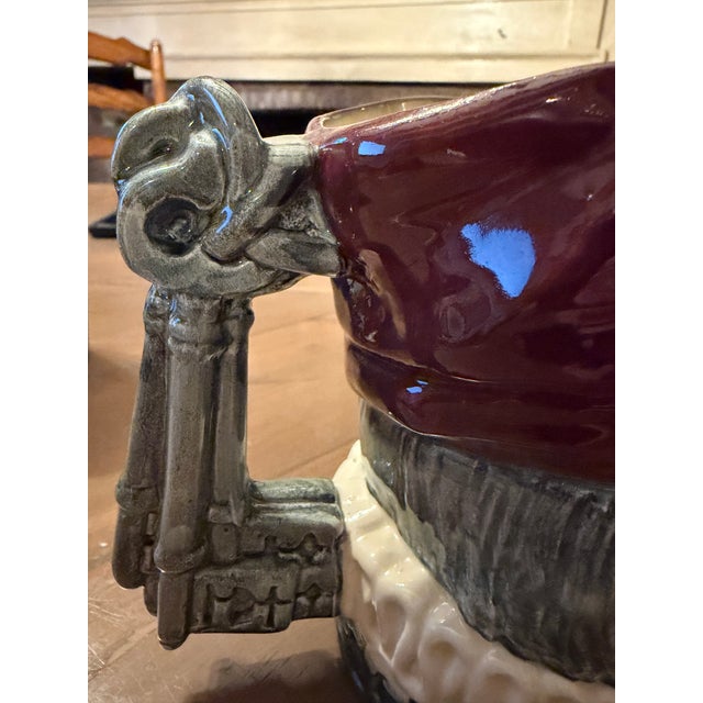 Vintage Royal Doulton “Simon the Cellarer” Large Character Jug For Sale - Image 9 of 11