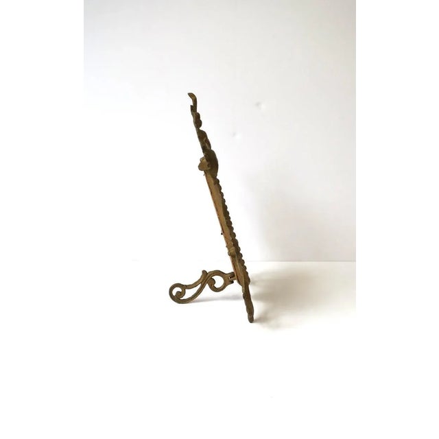 Victorian Brass Vanity Table Mirror or Picture Frame For Sale - Image 9 of 11